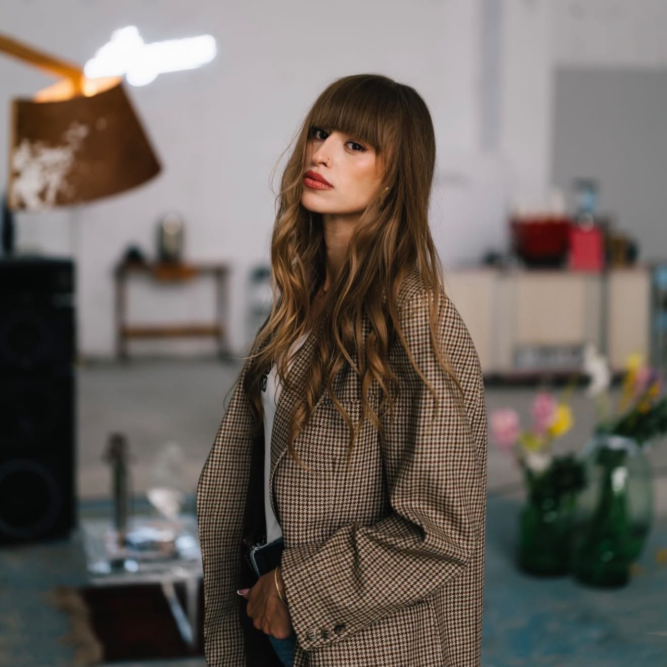 Balayage natural pe păr lung ondulat, salon Hairpond Dumbrăvița, lângă Timișoara